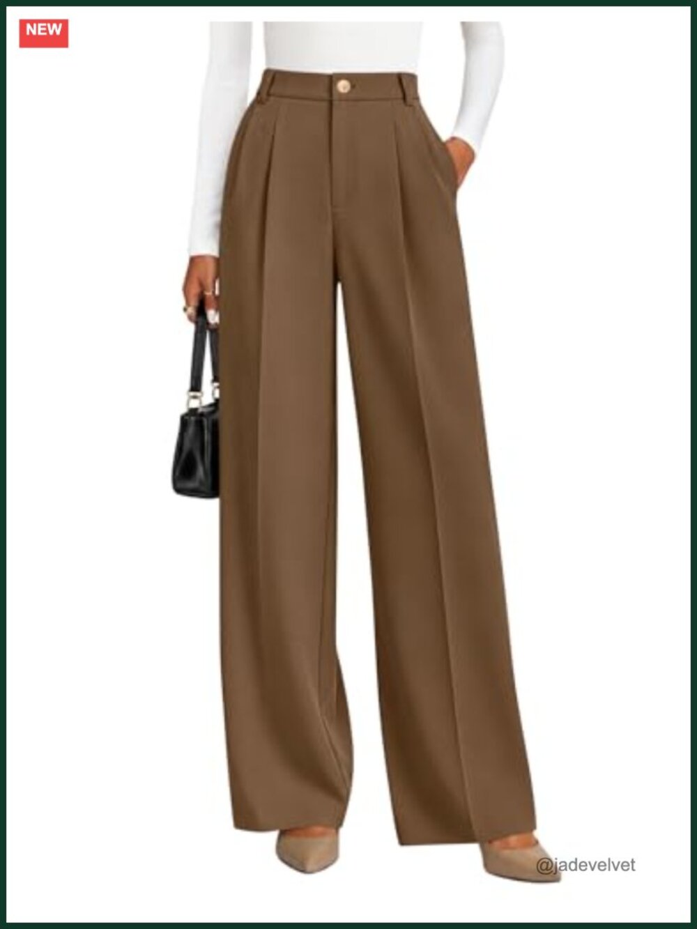 Wide Leg Pleated Palazzo Pants